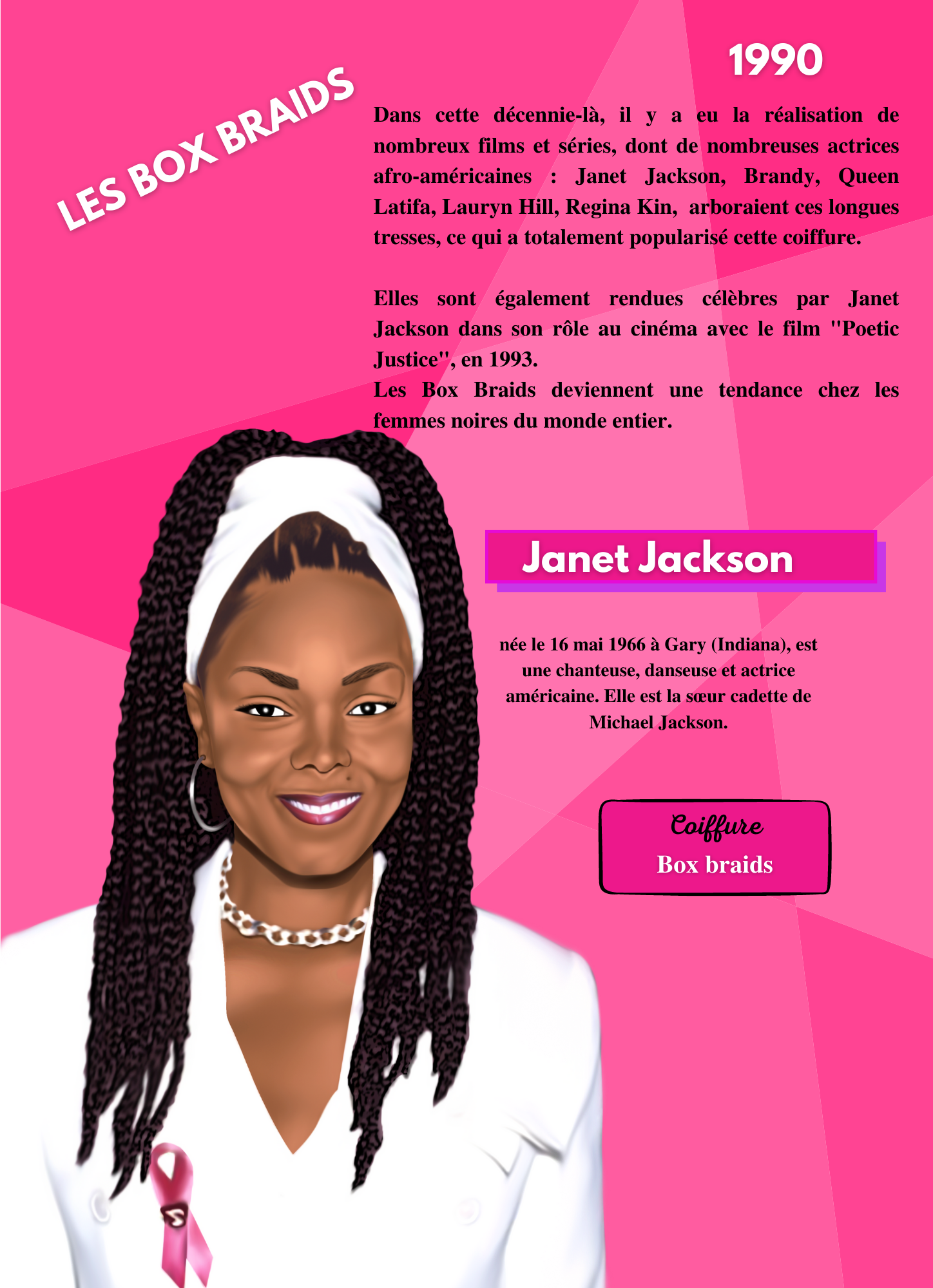 Janet Jackson box braids